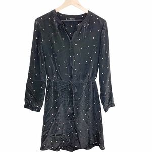 Rails Black Star Print Shirt Dress
